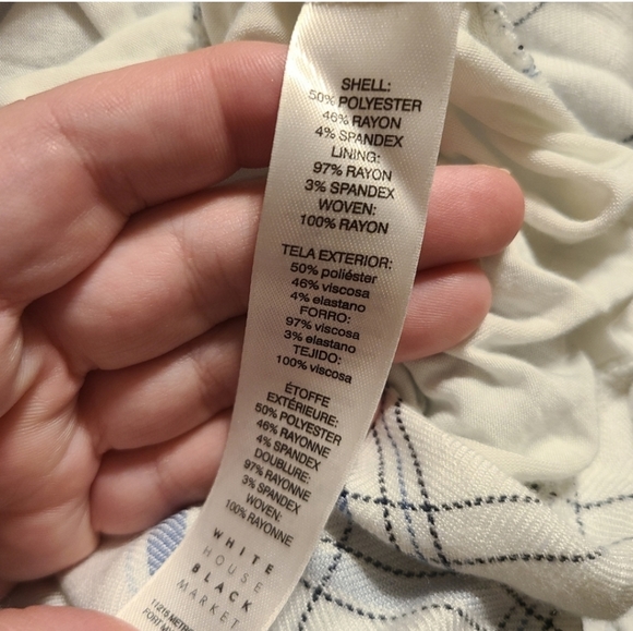 White House Black Market XS spacedye knit plaid layers lace up sweater - Picture 5 of 5